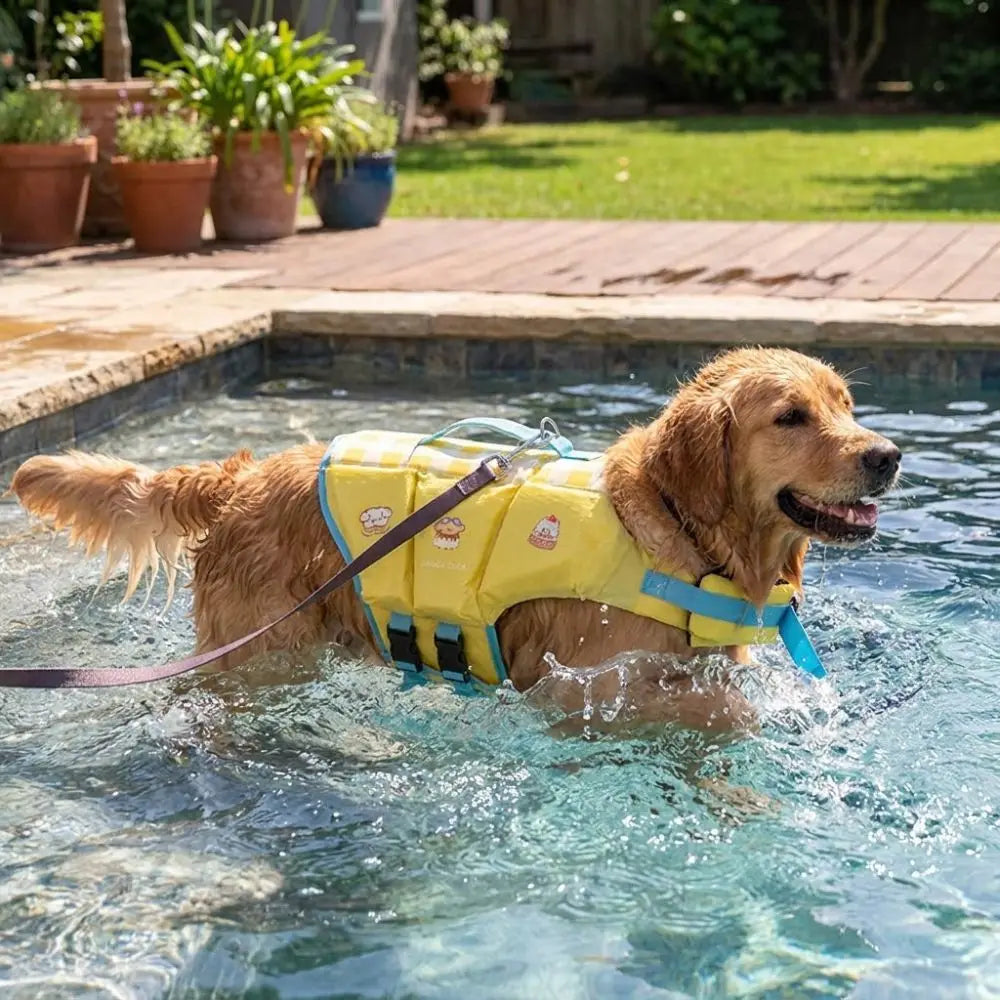 Waterproof Dog Life Jacket — Adjustable Safety Vest for Dogs