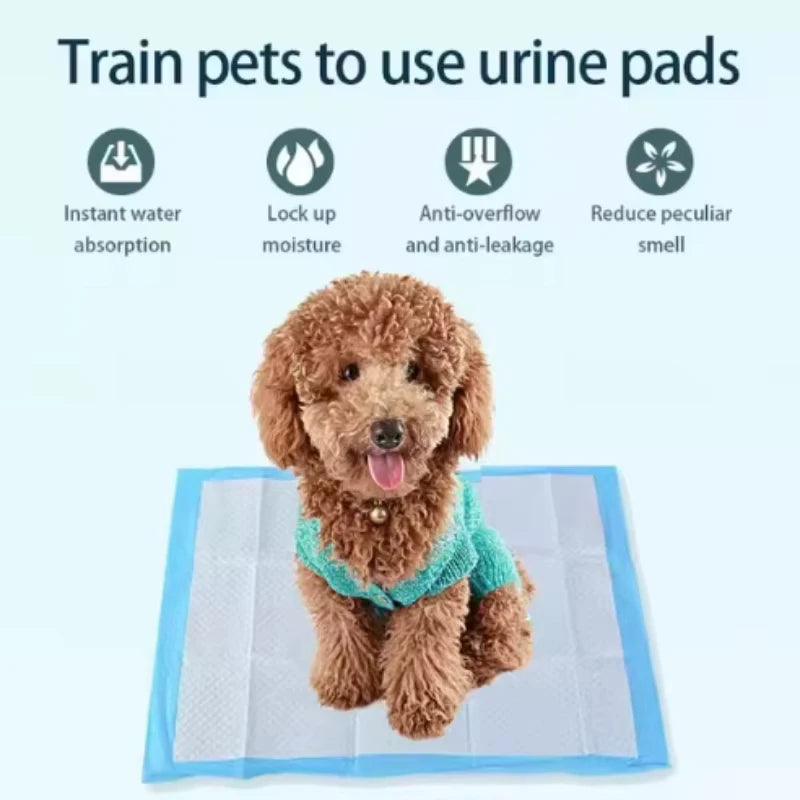 Super Absorbent Pet Diaper Dog Pee Pads Quickdry Disposable Urine Nappy Mat For Cats Dog Diapers Deodorant Pet Supplies