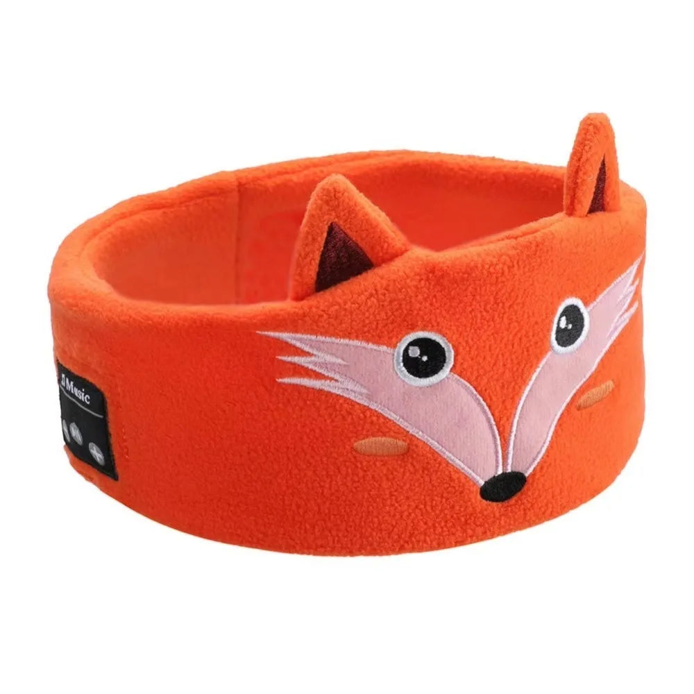 Soft Plush Bluetooth Headphones Eye Mask Elastic Eye Mask Thin Speakers Children's Sleep Earphones Volume Limited