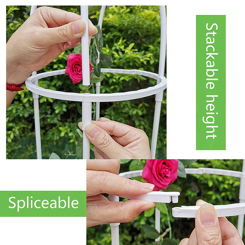 1 Set Climbing Plant Trellis Garden Support Cages For Flowers Plants Support Frame Trellis Climbing DIY Flower Vines Pot Stand