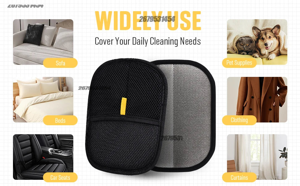 2-in-1 Pet Hair Removal Mitt — Effortlessly Remove Cat & Dog Hair from Sofas, Carpets & Clothes