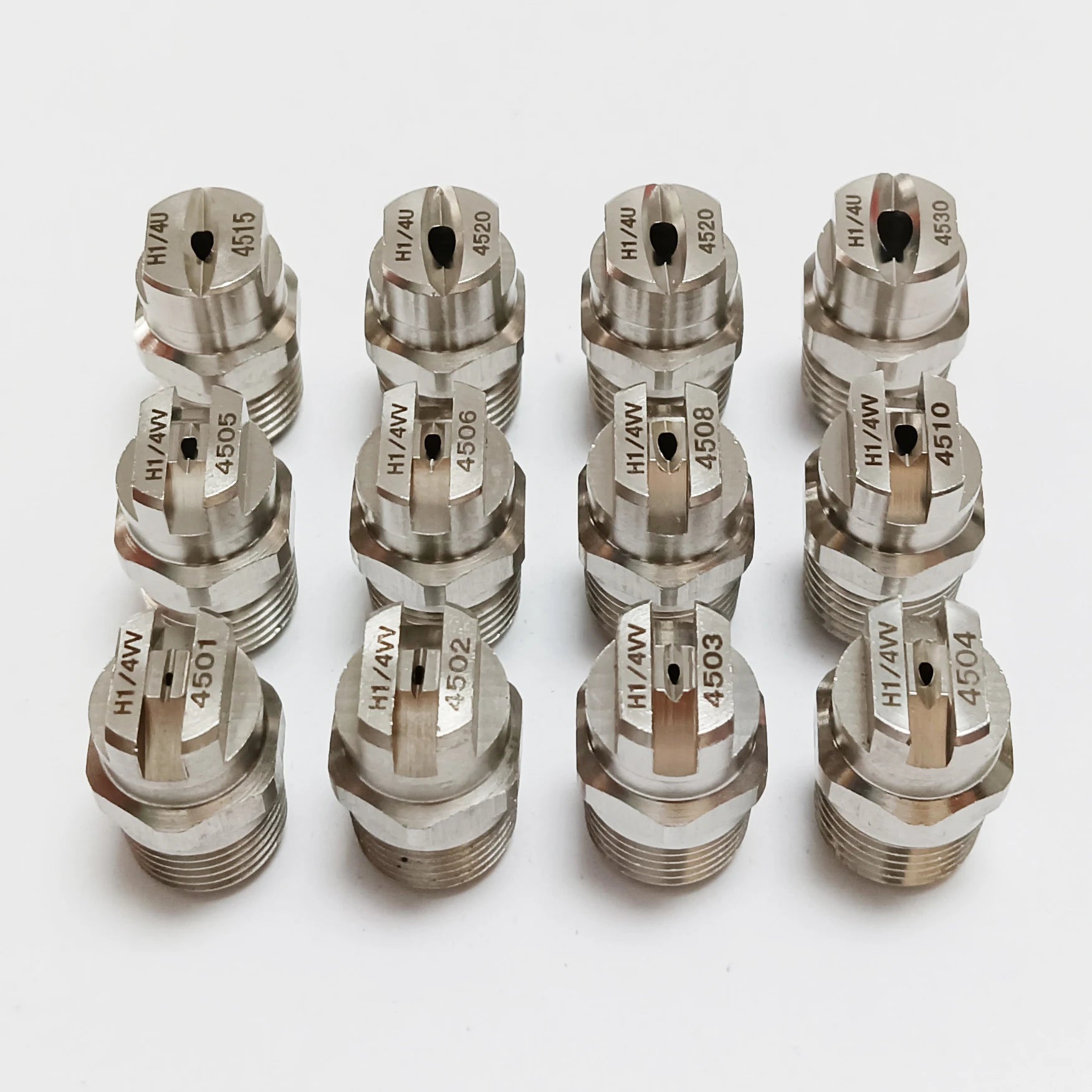1 Pcs 1/4' SS304 Vee Jet Flat Fan Spray Nozzle, Industrial / Factory Cleaning, Dust Removal Nozzle