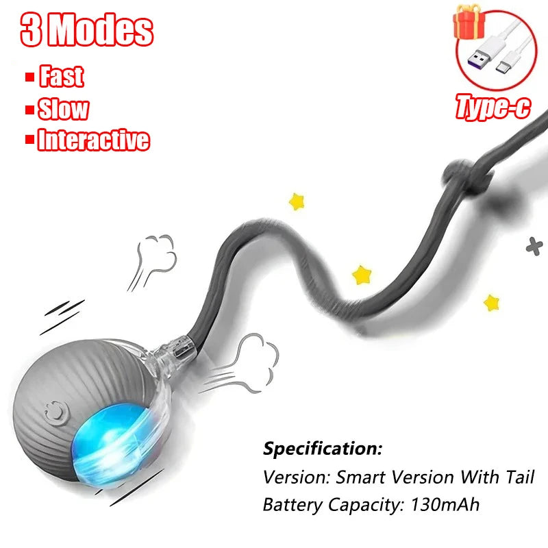 Cat Interactive Ball Toy – Automatic Rolling Smart Electric Toy for Cats
