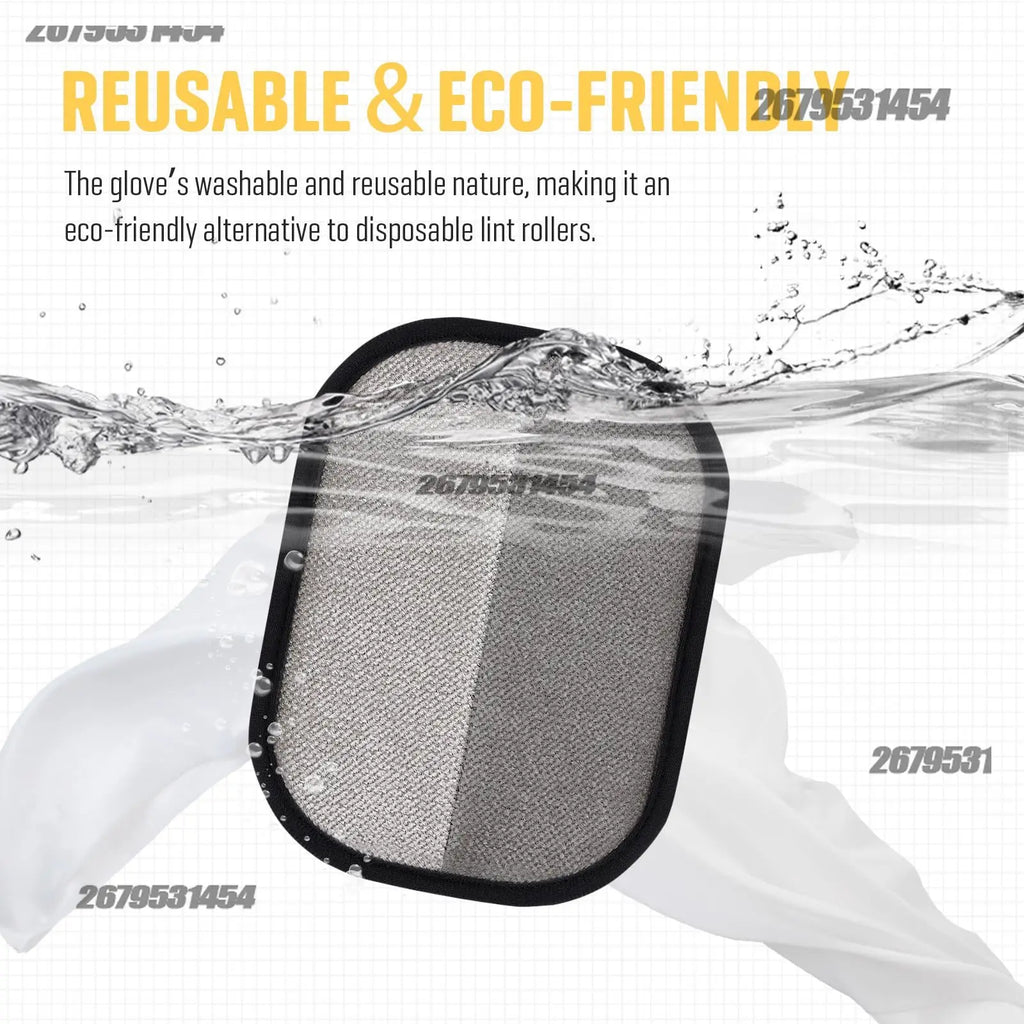 2-in-1 Pet Hair Removal Mitt — Effortlessly Remove Cat & Dog Hair from Sofas, Carpets & Clothes