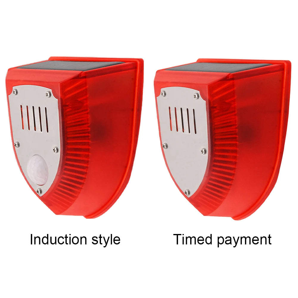 Solar Alarm Animal Repellent Anti-wild Boar Drive Professional Alarmanti-theft Flashing Remote Control Siren Sensor Alarm Light