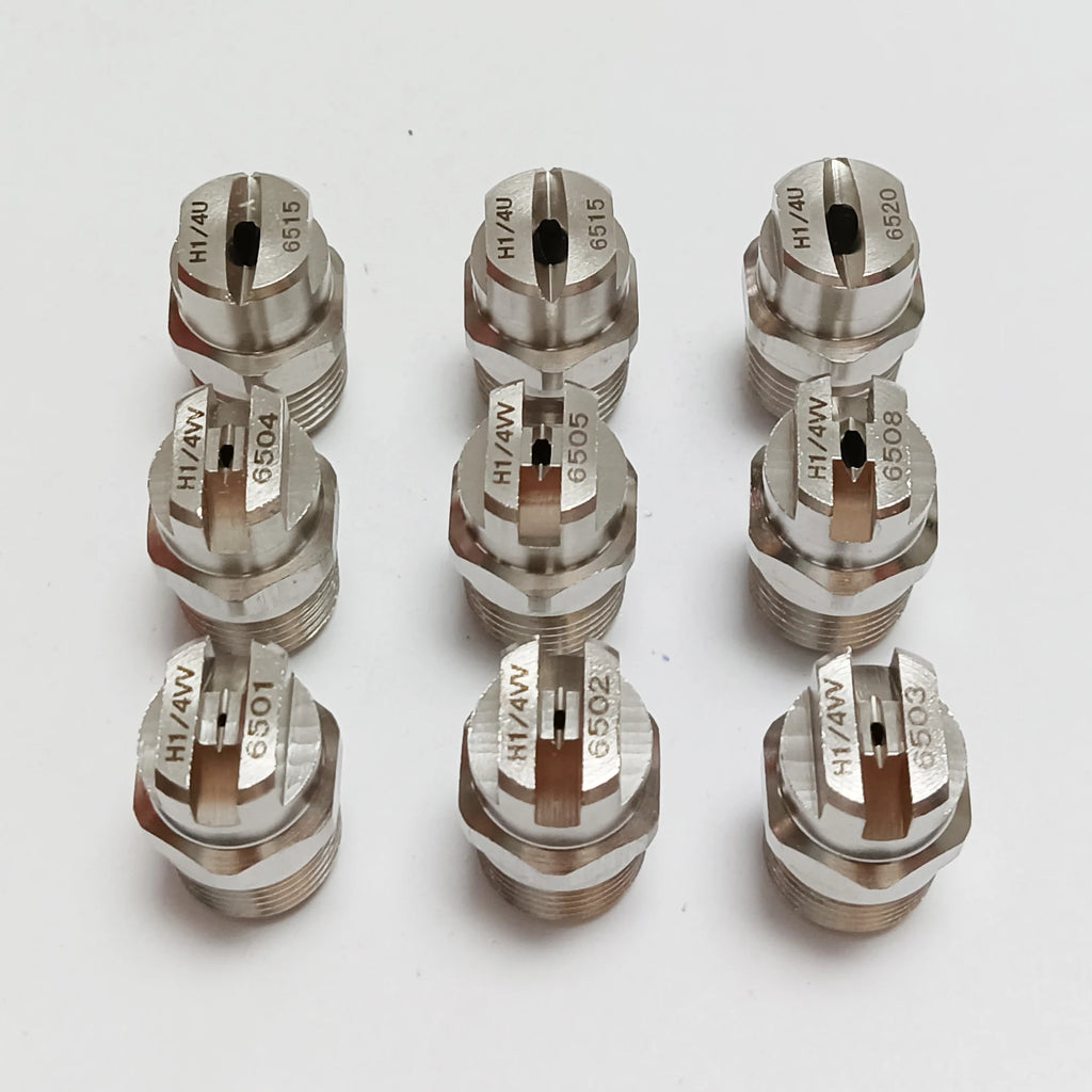 1 Pcs 1/4' SS304 Vee Jet Flat Fan Spray Nozzle, Industrial / Factory Cleaning, Dust Removal Nozzle