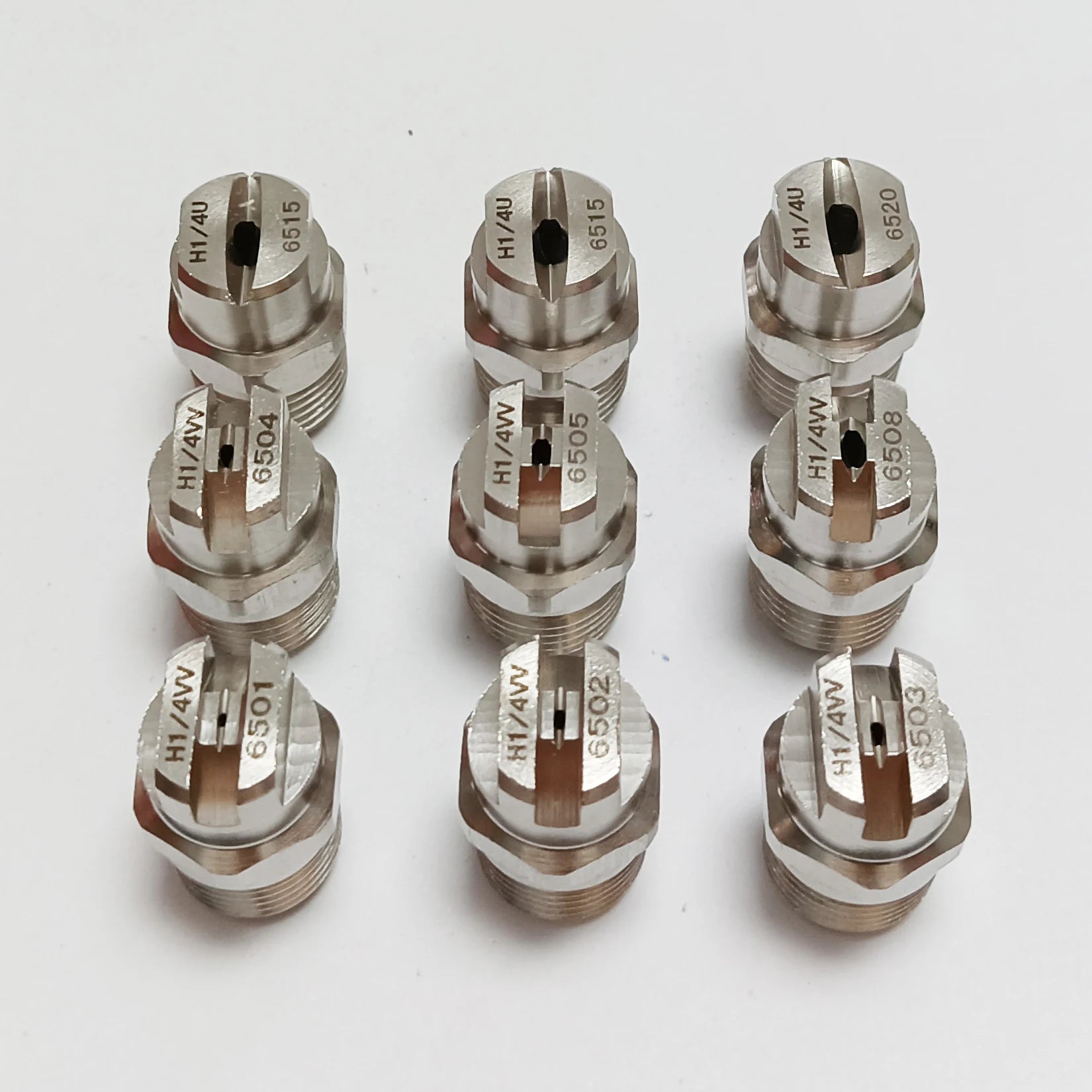 1 Pcs 1/4' SS304 Vee Jet Flat Fan Spray Nozzle, Industrial / Factory Cleaning, Dust Removal Nozzle