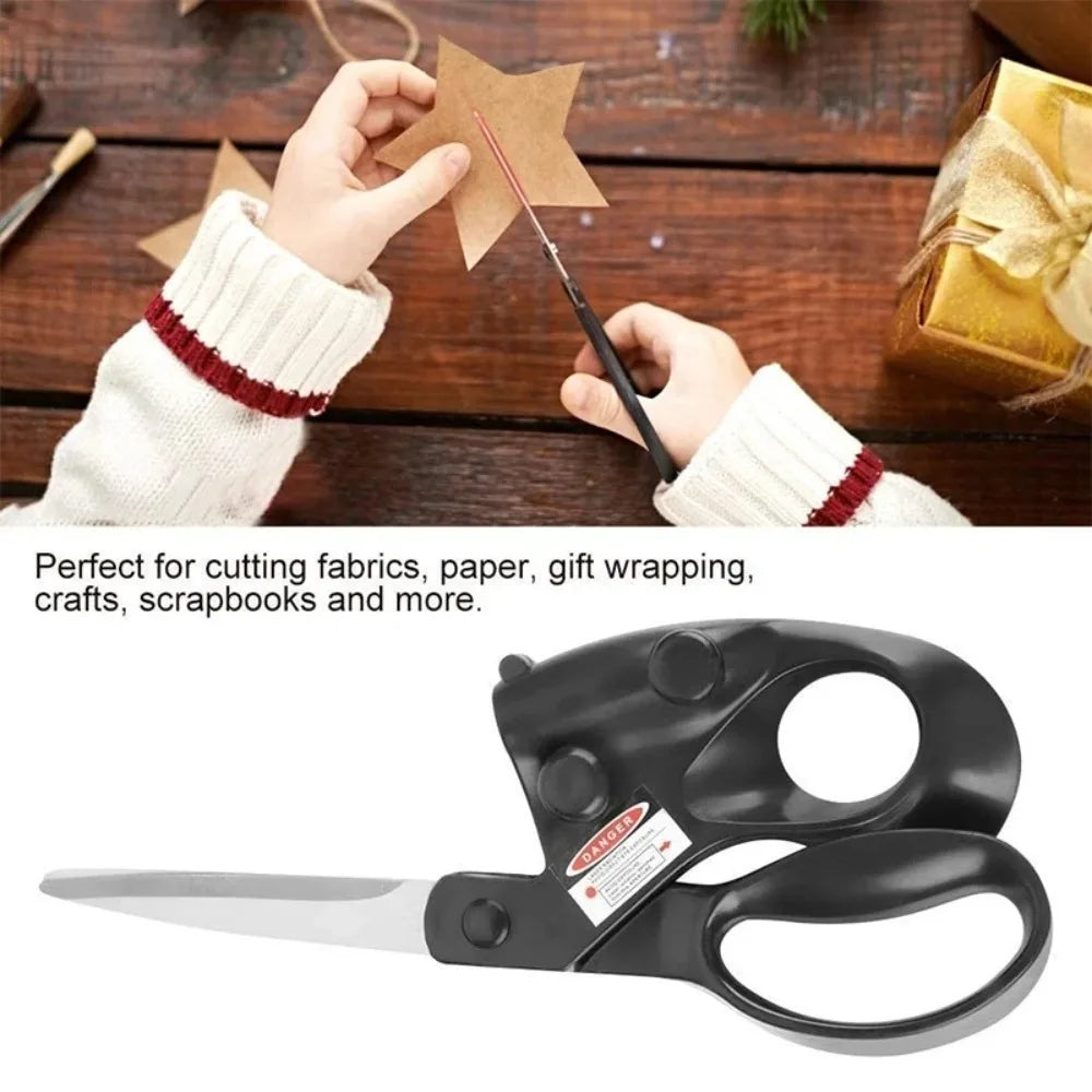 TINSOL Professional Laser Guided Scissors Stainless Steel Precision Cutting Shears Straight Fast Cut Positioning Sewing Crafts
