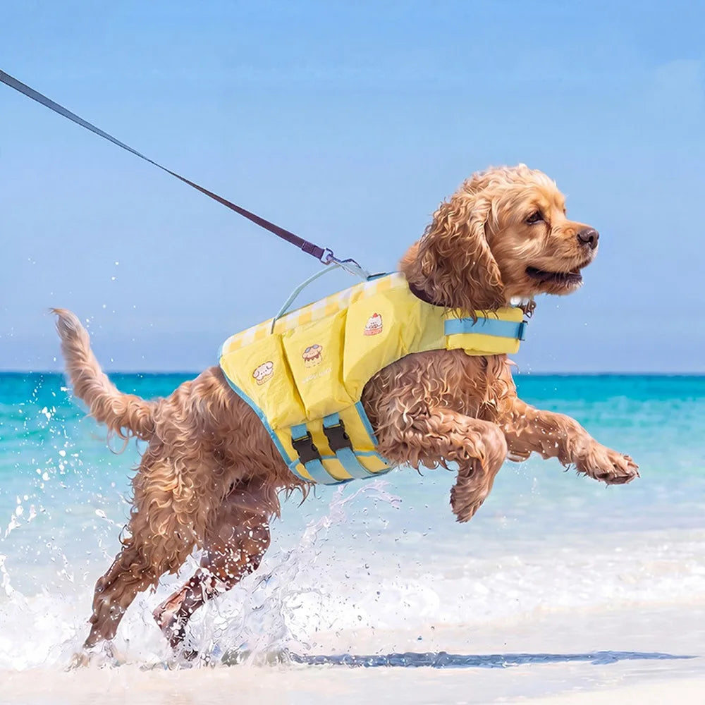 Waterproof Dog Life Jacket — Adjustable Safety Vest for Dogs