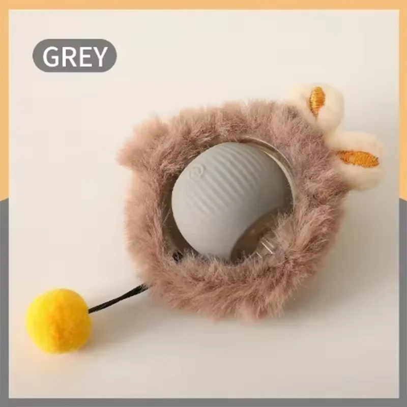 Interactive Smart Cat Toy Ball – USB Rechargeable, Auto Rolling with Sound & Flash