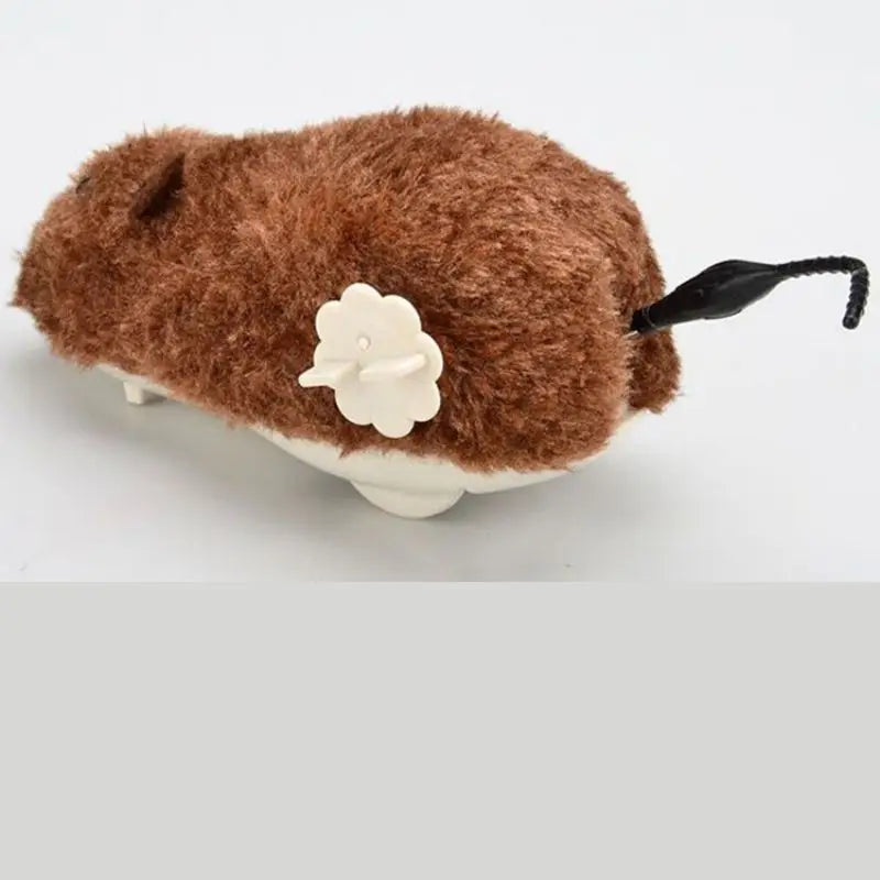 Lifelike Wind-Up Plush Mouse Cat Toy – Interactive Running Rat for Cats & Dogs
