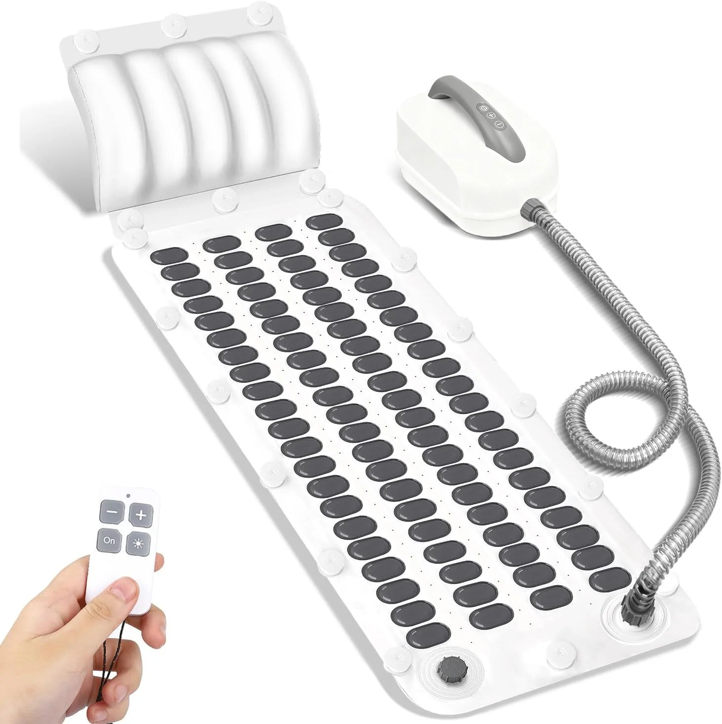 Electric Surf Bubble SPA Full Body Bubble Massage Spa Machine, Non-slip Bath Mat Wireless Remote Control Bubble Bath