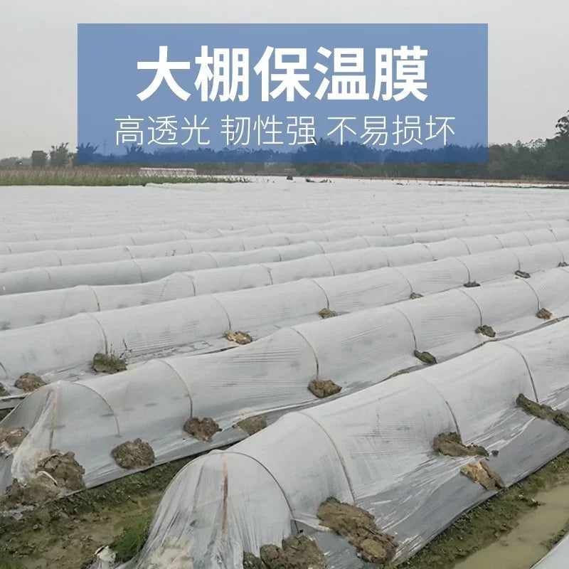 Vegetable Insulation Plastic Cloth Agricultural White Plastic Transparent Film  Small Arch Shed Grow Seedlings Cold Proof Films