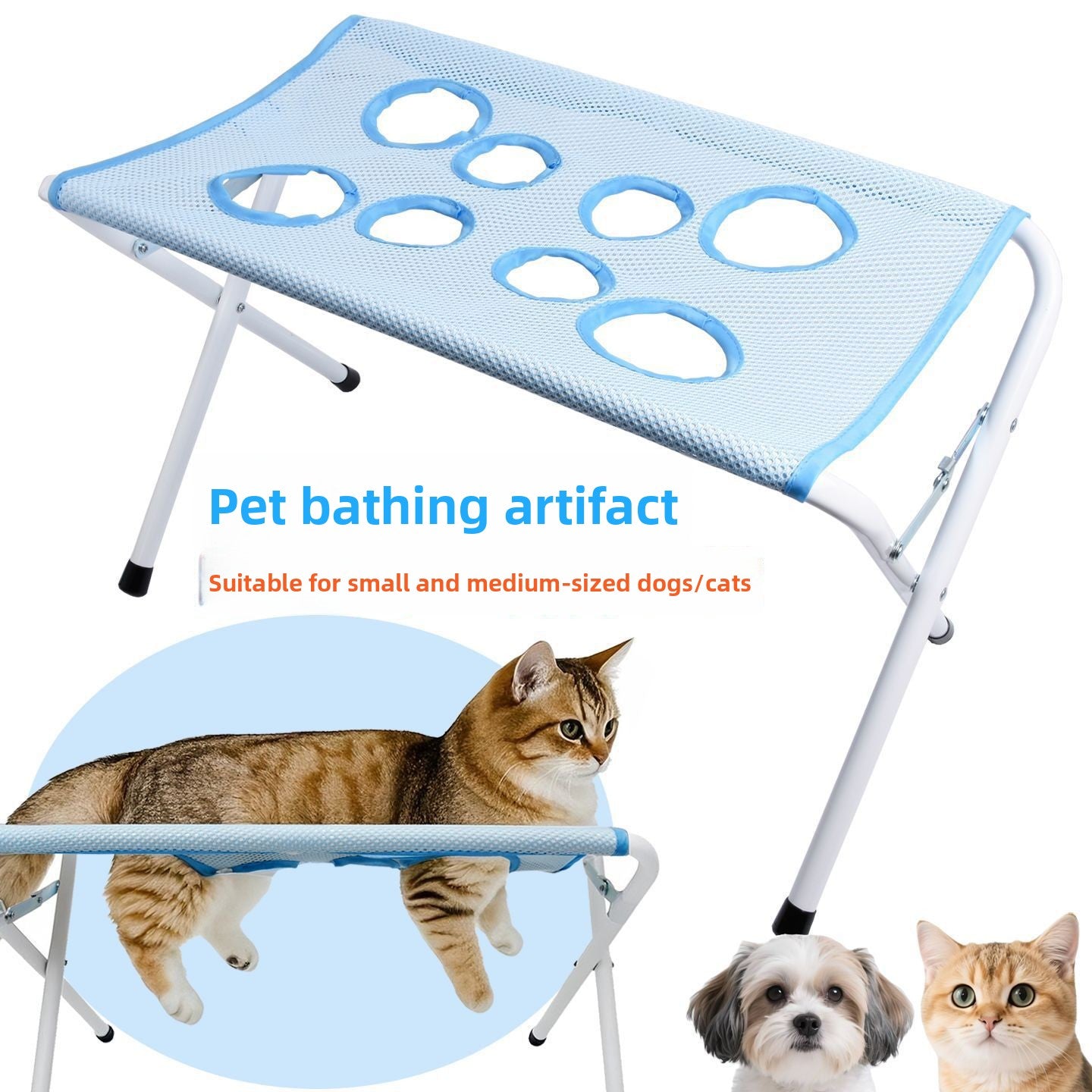 Foldable Pet Bath & Grooming Stand