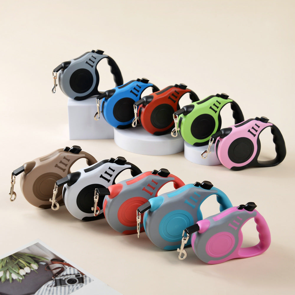 Automatic Retractable Dog Leash – 360° Tangle-Free, Multiple Colors