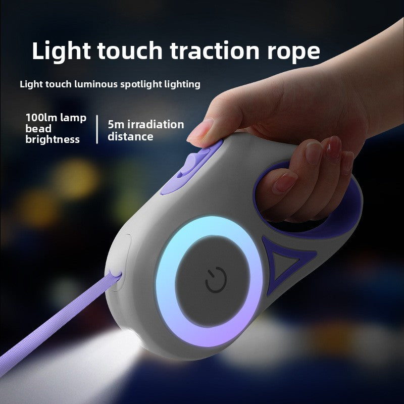 LED Retractable Dog Leash