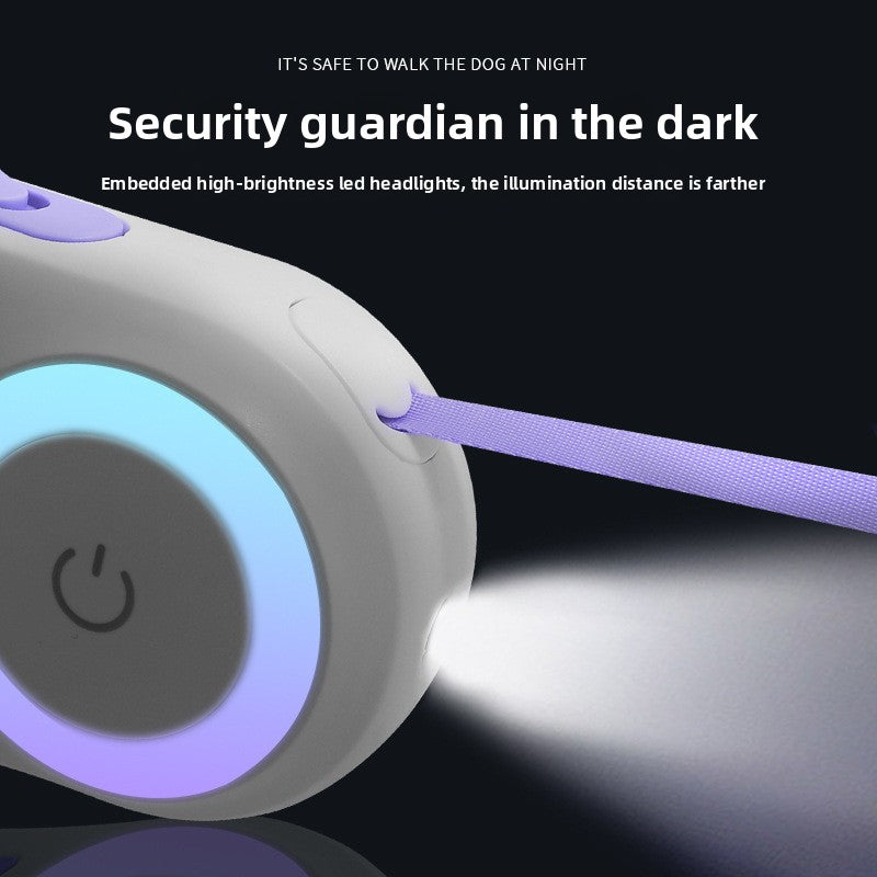 LED Retractable Dog Leash