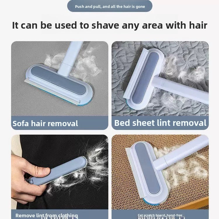 Pet hair removal brush