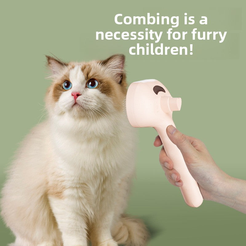 Electric Pet Grooming Spray Comb with Detangling Function