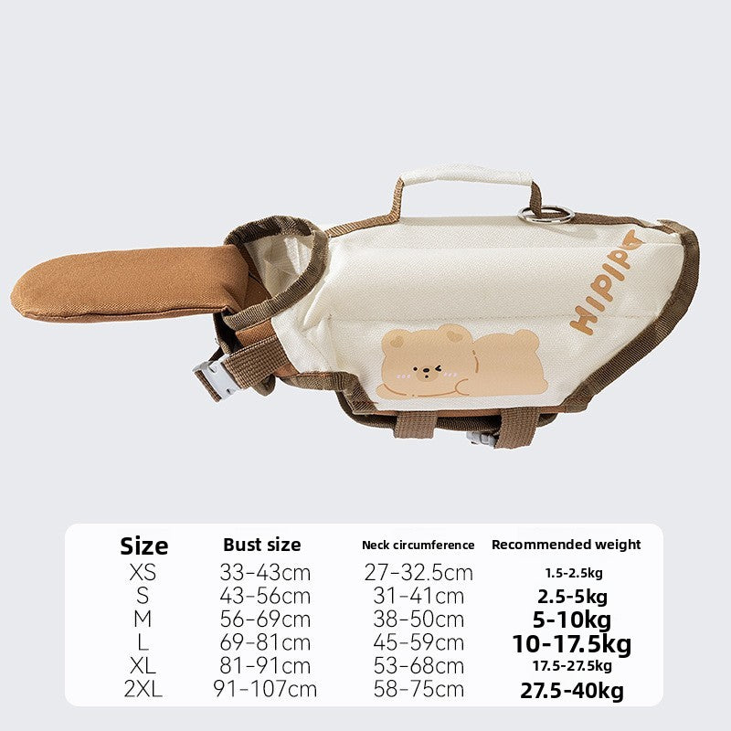 Animal Shaped Dog Life Jacket – Bee, Dinosaur & Bear Designs | Dog Buoyancy Vest
